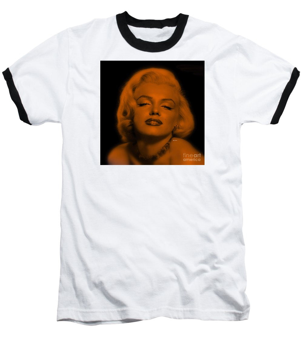 Baseball T-Shirt - Marilyn Monroe In Copper Blonde. Pop Art