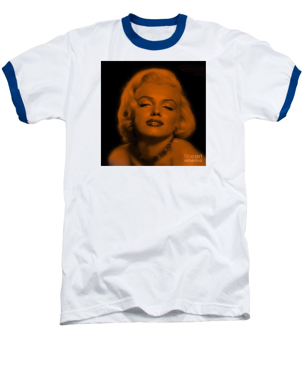 Baseball T-Shirt - Marilyn Monroe In Copper Blonde. Pop Art