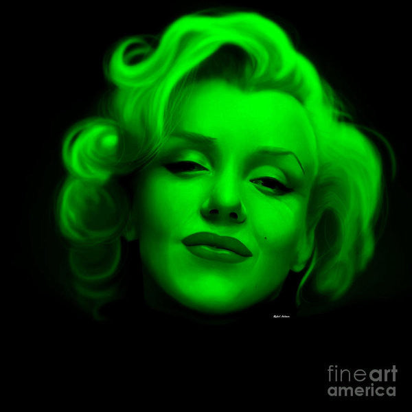 Impression d'art - Marilyn Monroe en vert. Pop Art