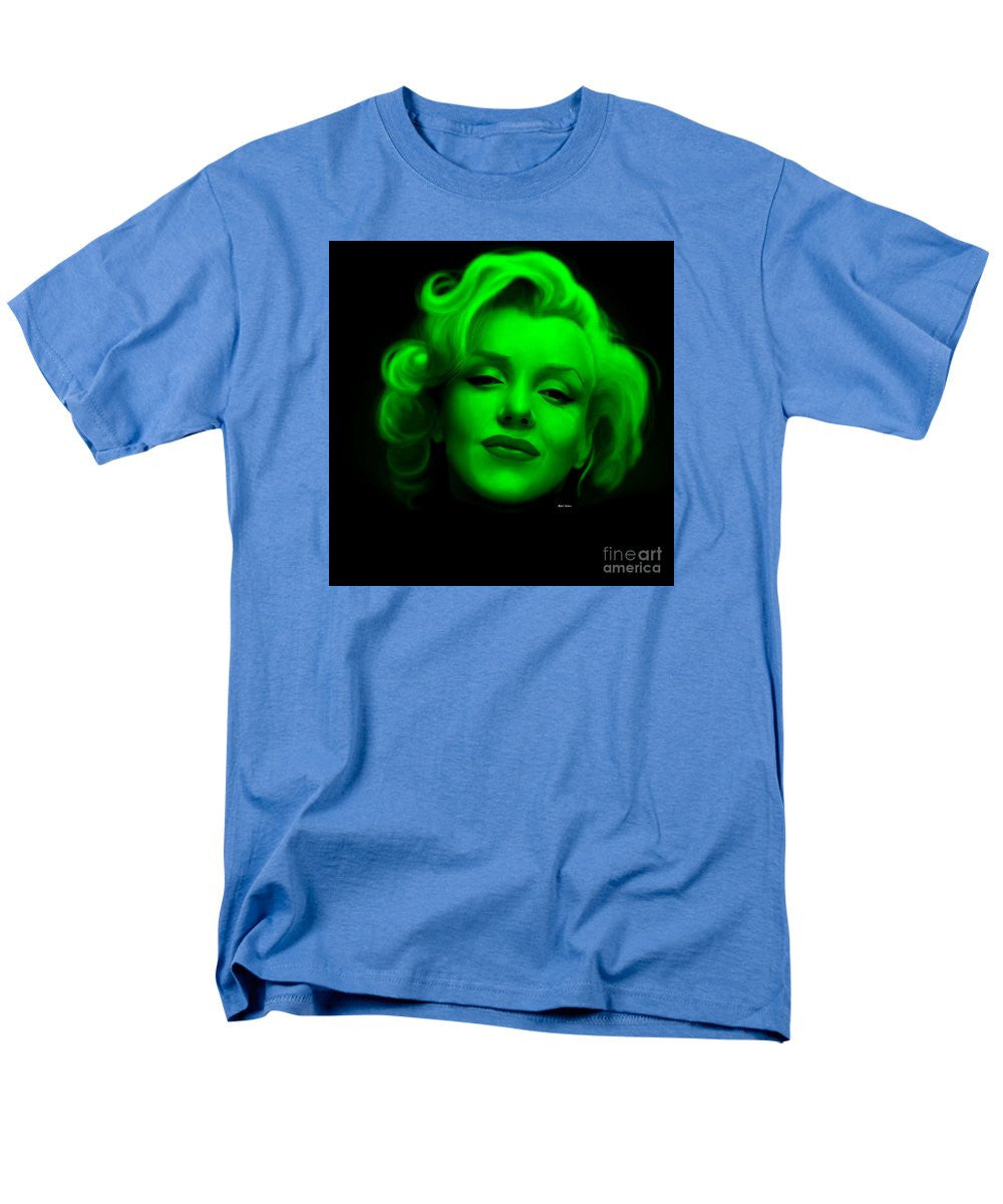 Men's T-Shirt  (Regular Fit) - Marilyn Monroe In Green. Pop Art