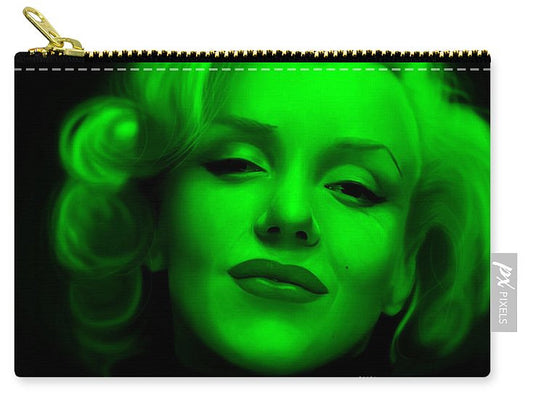 Carry-All Pouch - Marilyn Monroe In Green. Pop Art