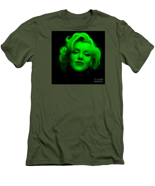 Men's T-Shirt (Slim Fit) - Marilyn Monroe In Green. Pop Art