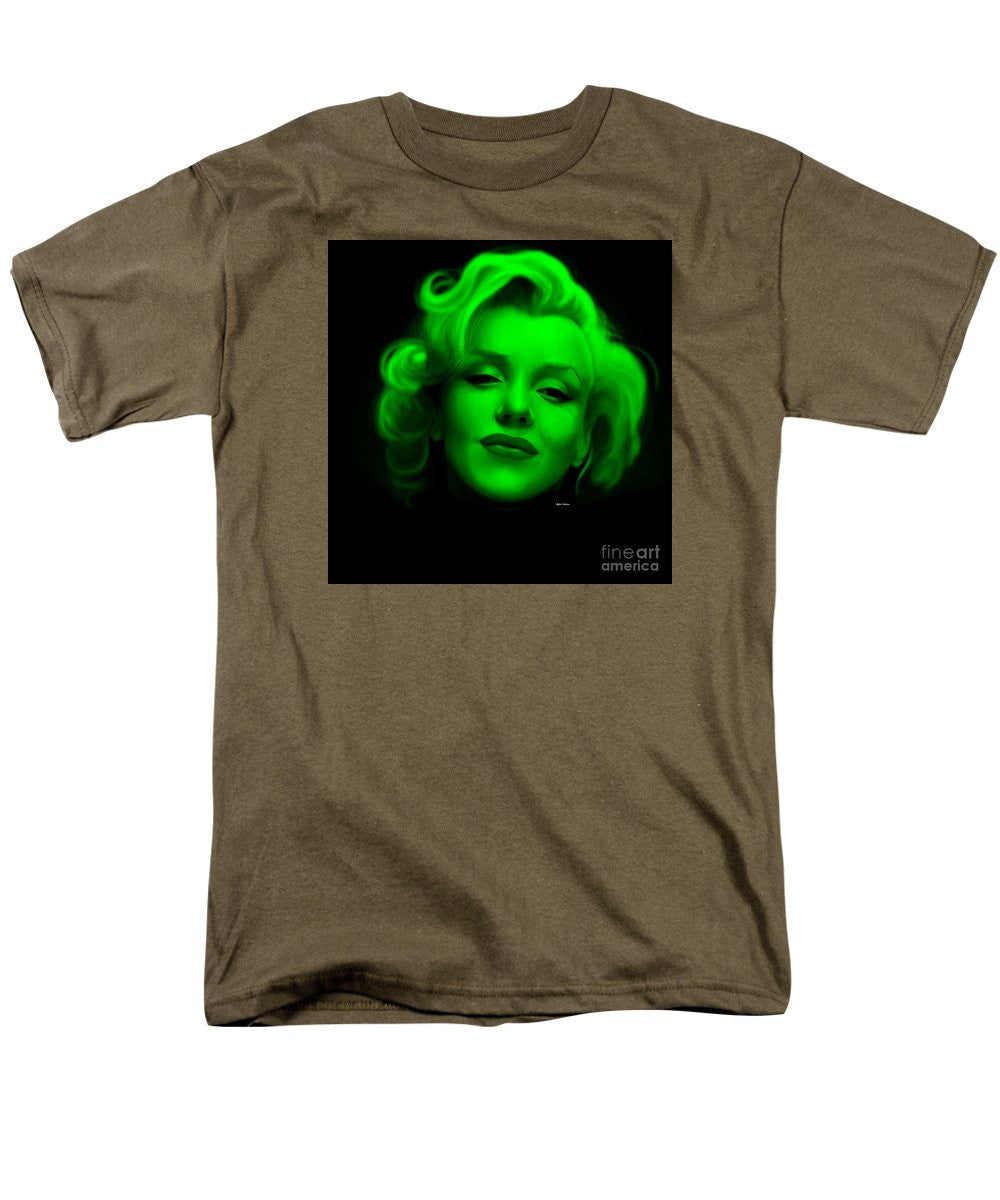 Men's T-Shirt  (Regular Fit) - Marilyn Monroe In Green. Pop Art