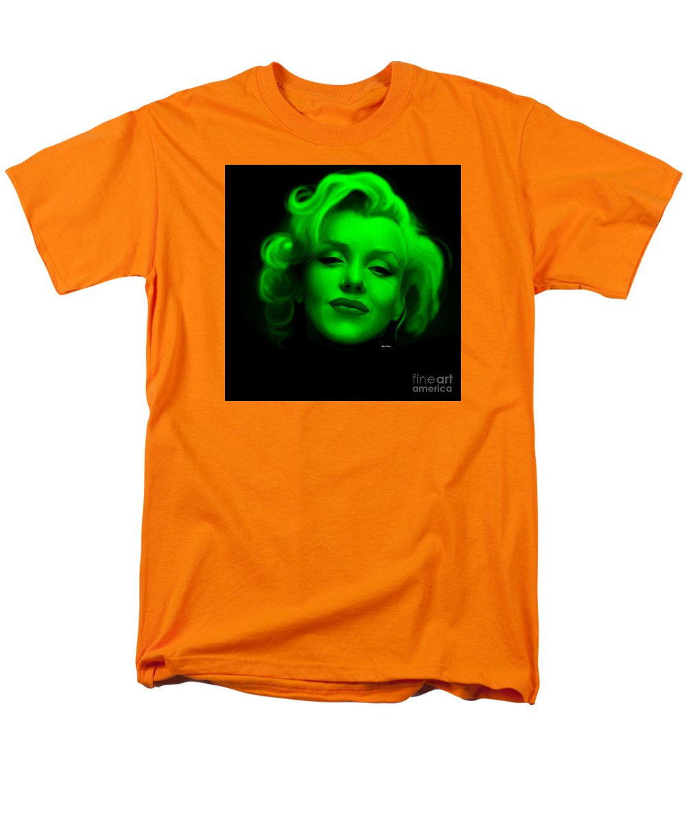 Men's T-Shirt  (Regular Fit) - Marilyn Monroe In Green. Pop Art