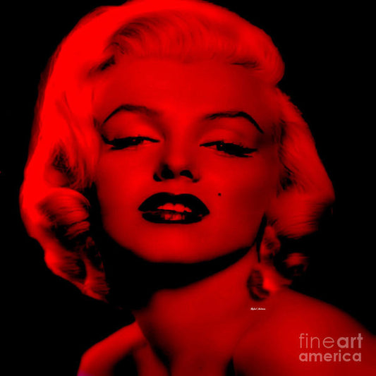 Art Print - Marilyn Monroe In Red. Pop Art