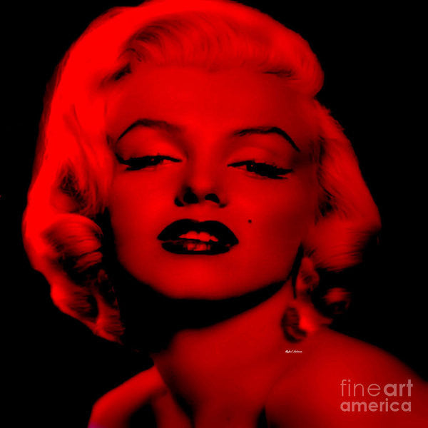 Art Print - Marilyn Monroe In Red. Pop Art