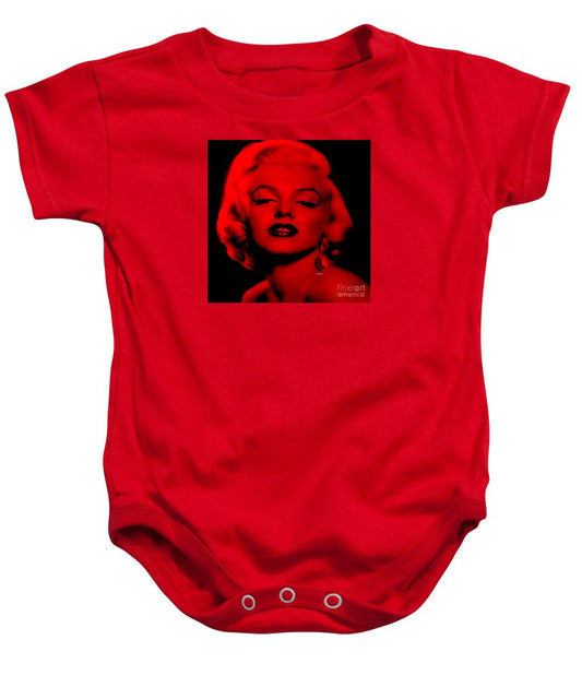 Baby Onesie - Marilyn Monroe In Red. Pop Art