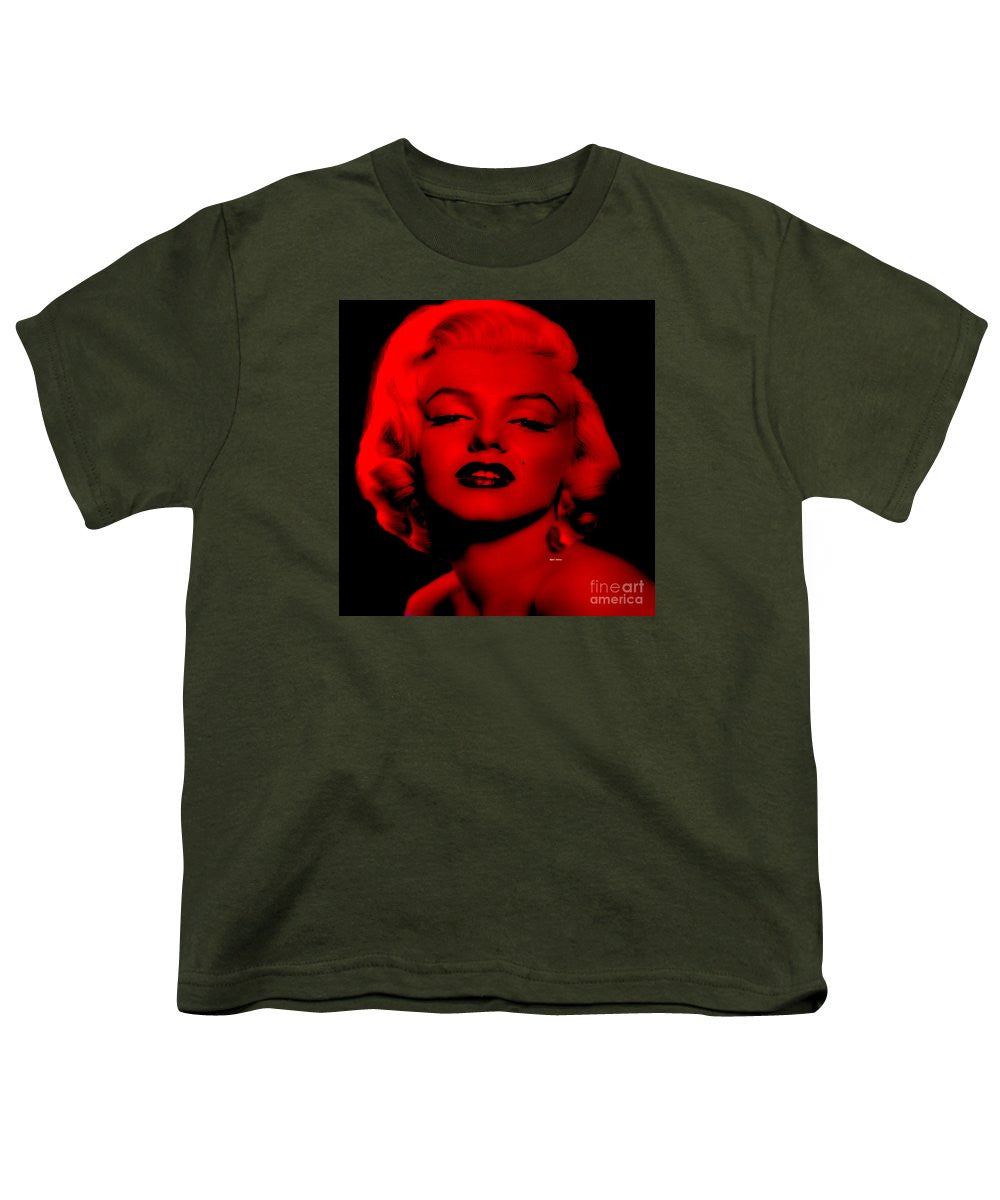 Youth T-Shirt - Marilyn Monroe In Red. Pop Art