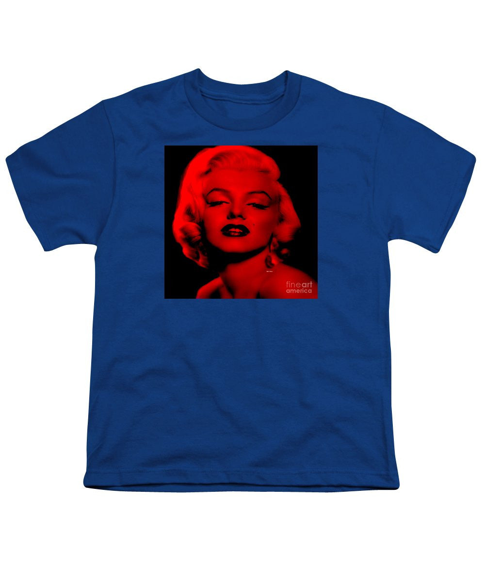 Youth T-Shirt - Marilyn Monroe In Red. Pop Art