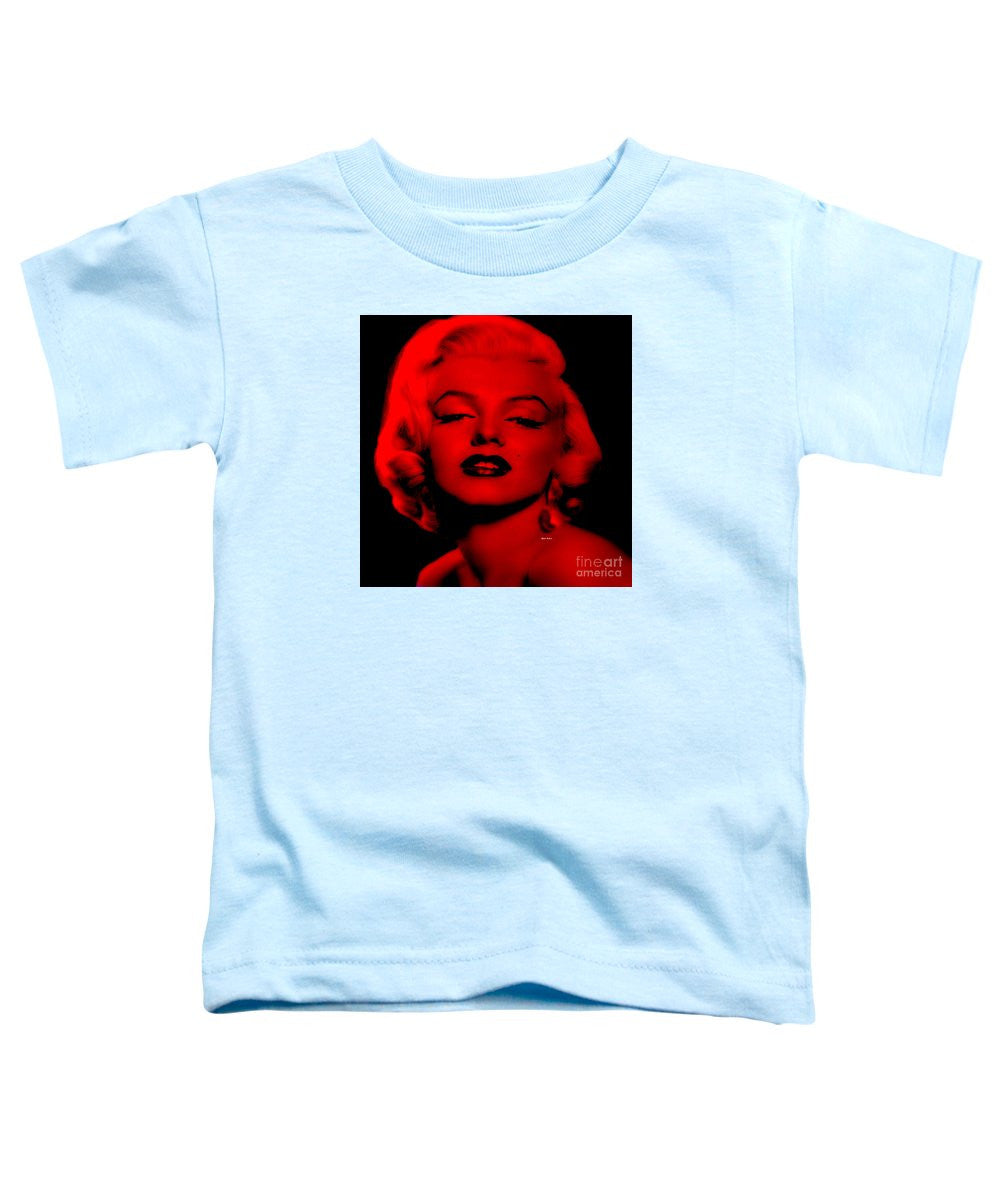 T-shirt pour tout-petits - Marilyn Monroe en rouge. Pop Art