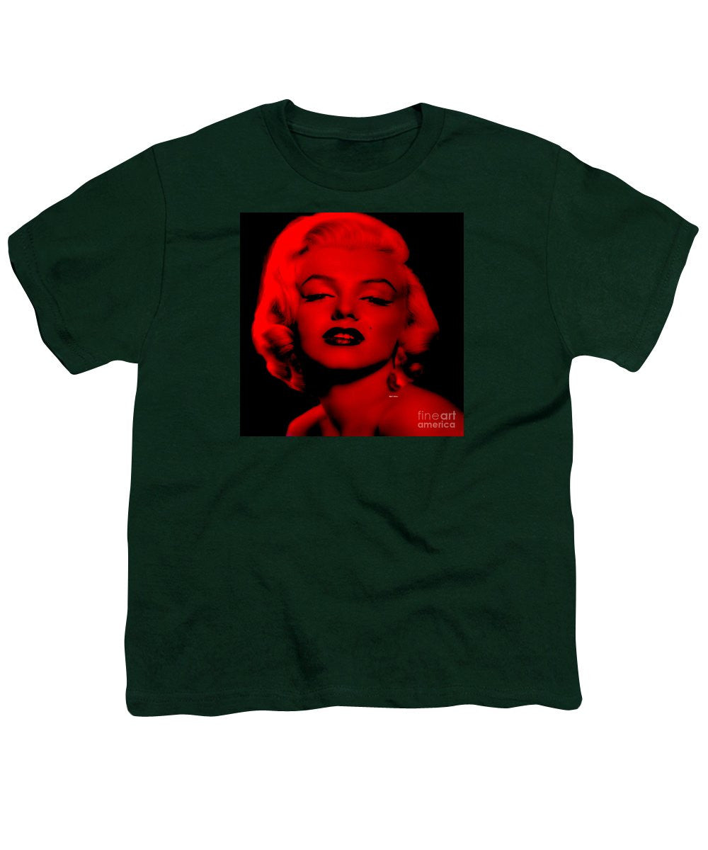 Youth T-Shirt - Marilyn Monroe In Red. Pop Art