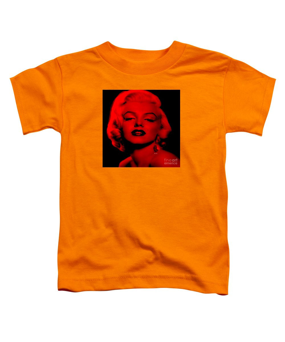 T-shirt pour tout-petits - Marilyn Monroe en rouge. Pop Art