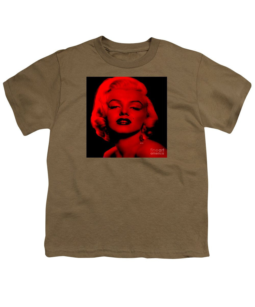 Youth T-Shirt - Marilyn Monroe In Red. Pop Art