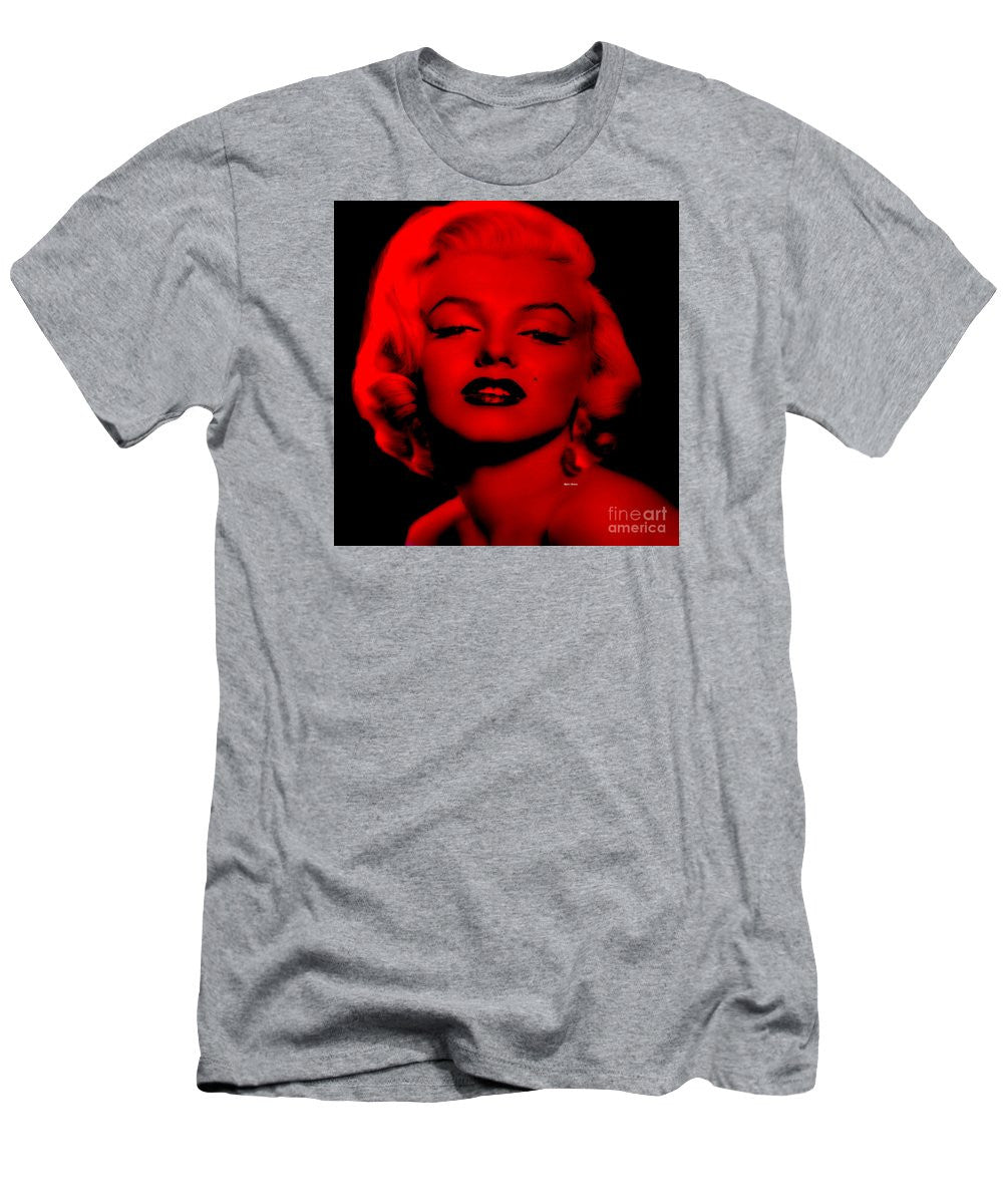 Men's T-Shirt (Slim Fit) - Marilyn Monroe In Red. Pop Art