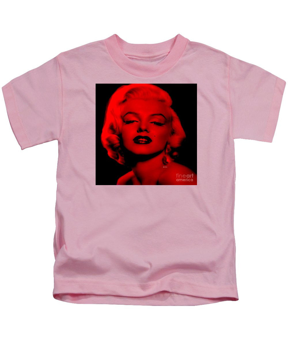 T-shirt pour enfant - Marilyn Monroe en rouge. Pop Art