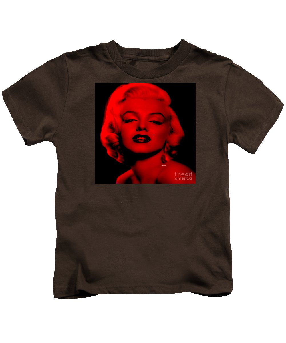 T-shirt pour enfant - Marilyn Monroe en rouge. Pop Art