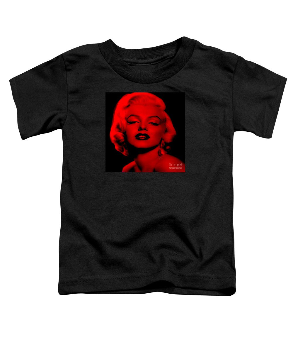 T-shirt pour tout-petits - Marilyn Monroe en rouge. Pop Art