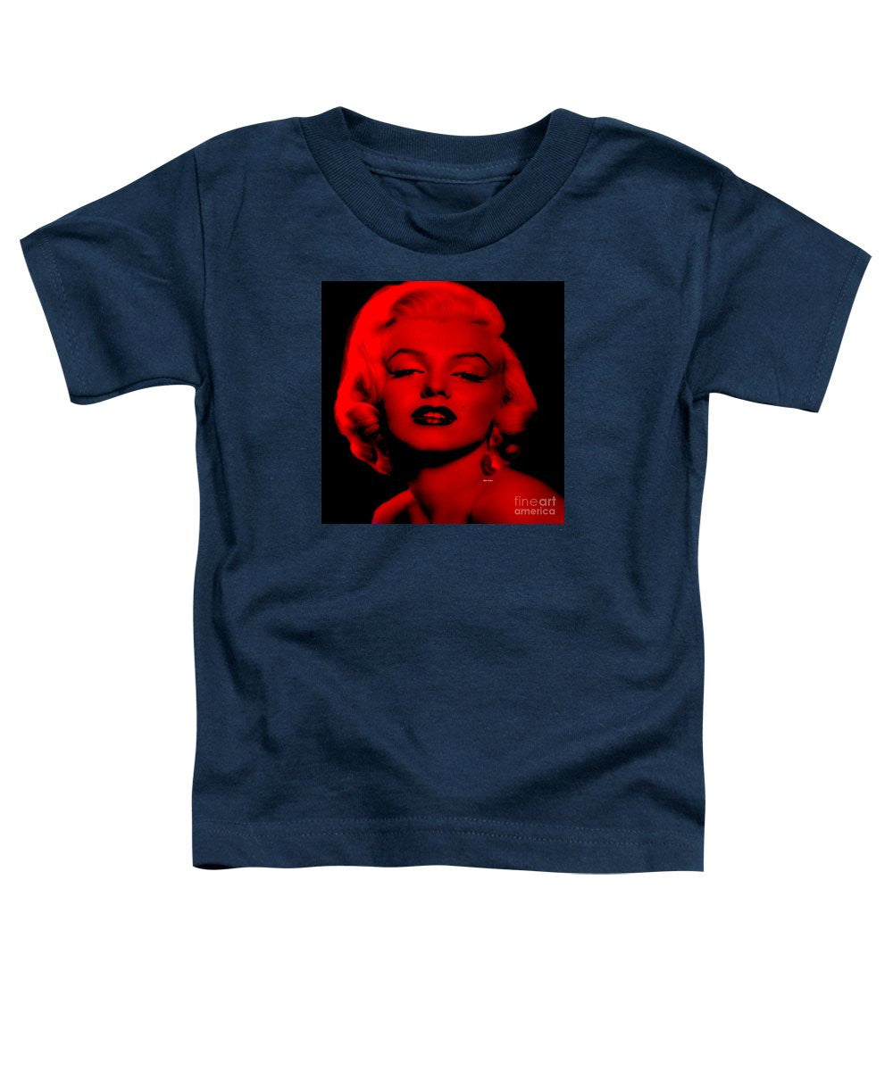 T-shirt pour tout-petits - Marilyn Monroe en rouge. Pop Art