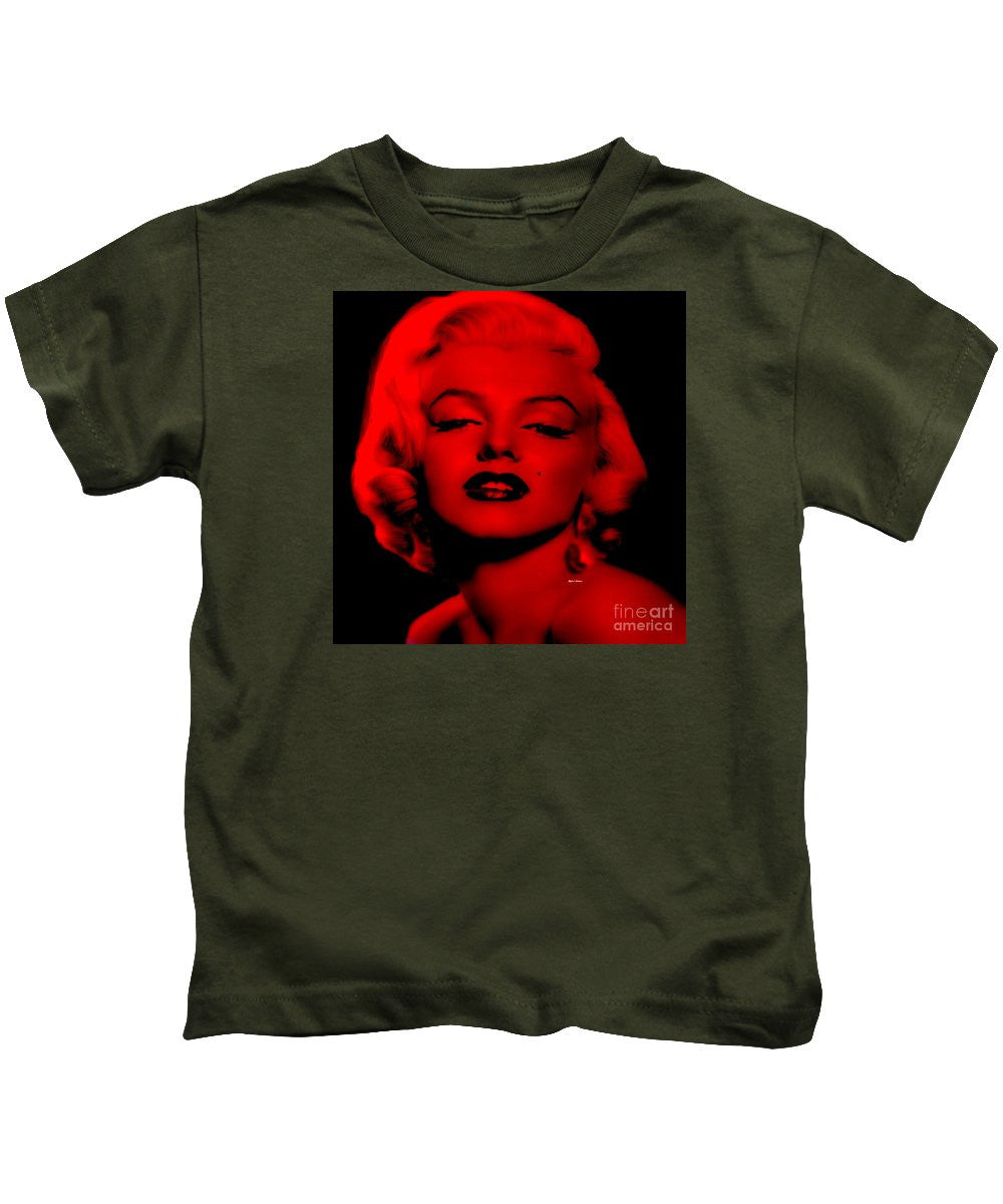 T-shirt pour enfant - Marilyn Monroe en rouge. Pop Art