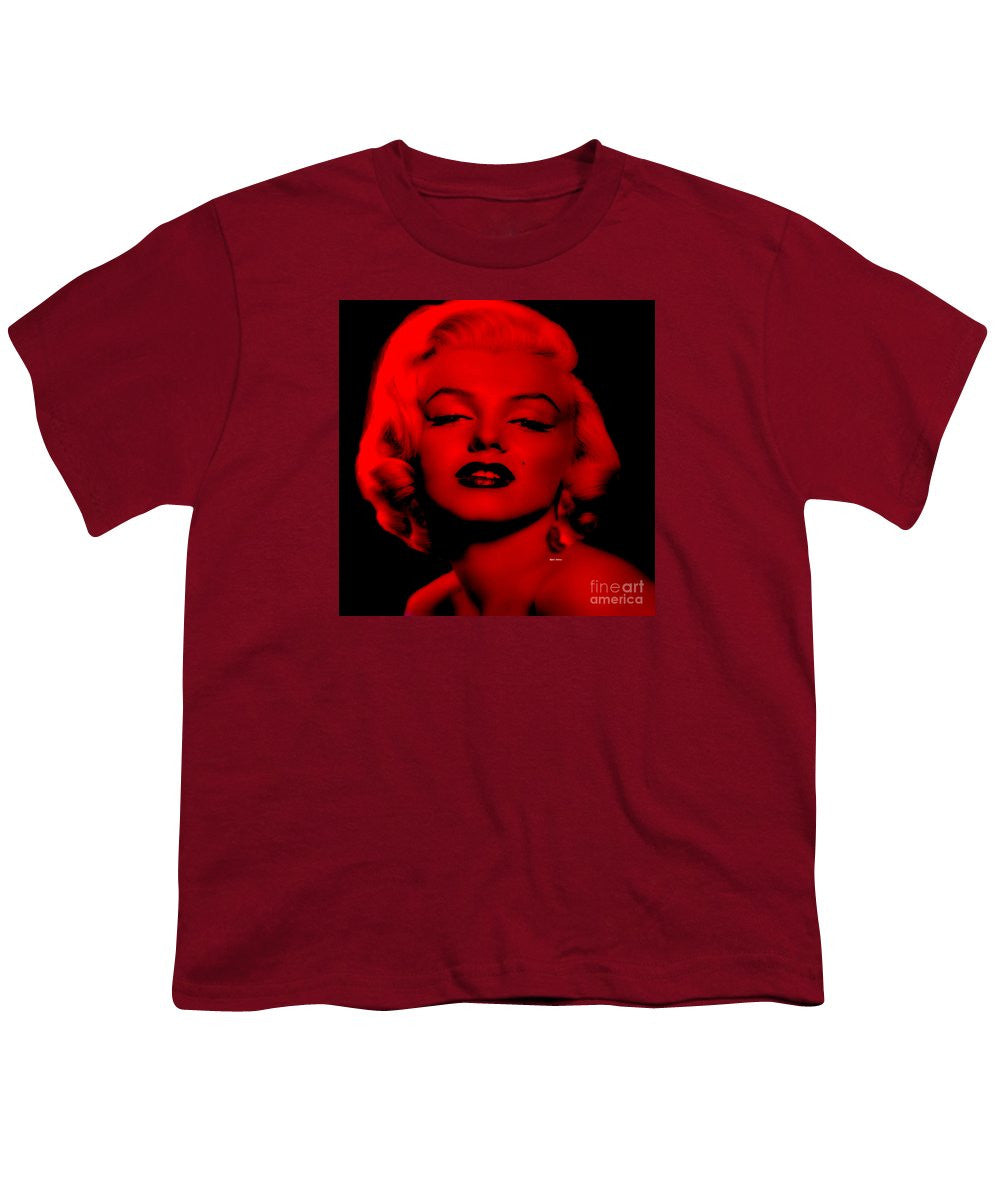 Youth T-Shirt - Marilyn Monroe In Red. Pop Art