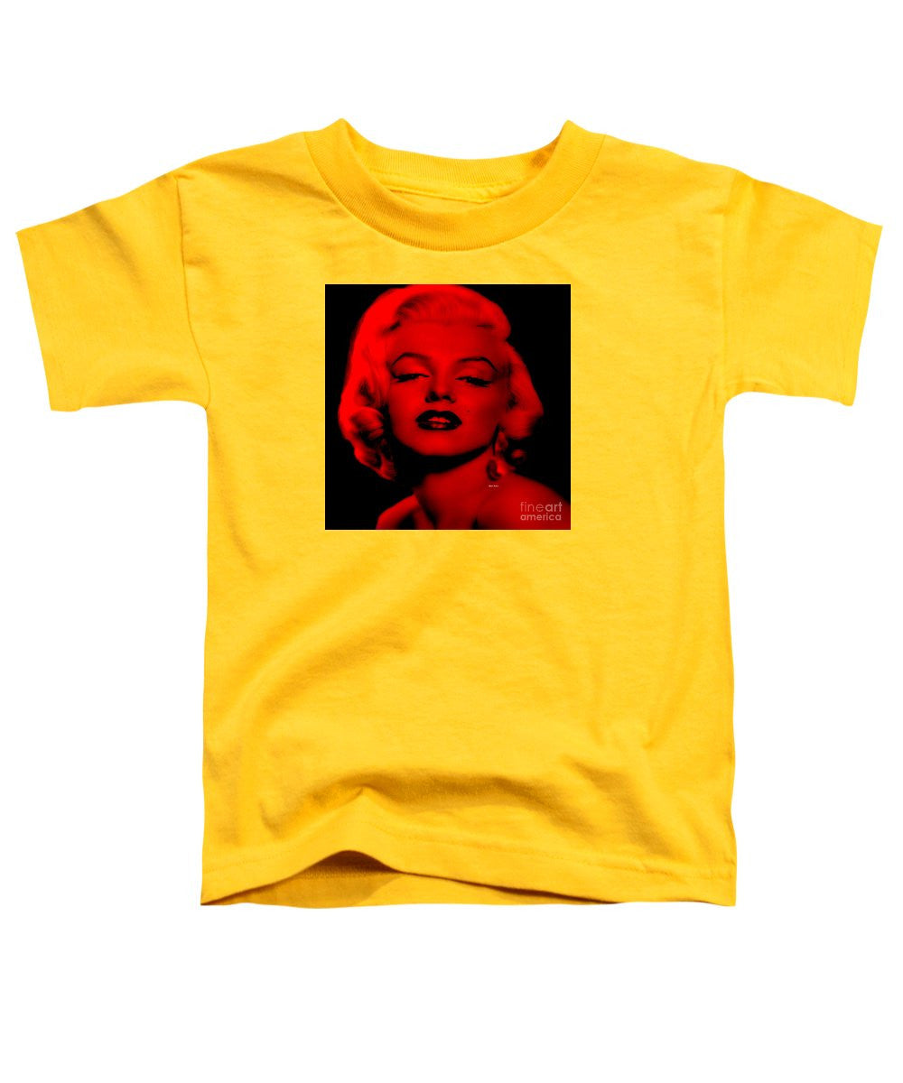 T-shirt pour tout-petits - Marilyn Monroe en rouge. Pop Art