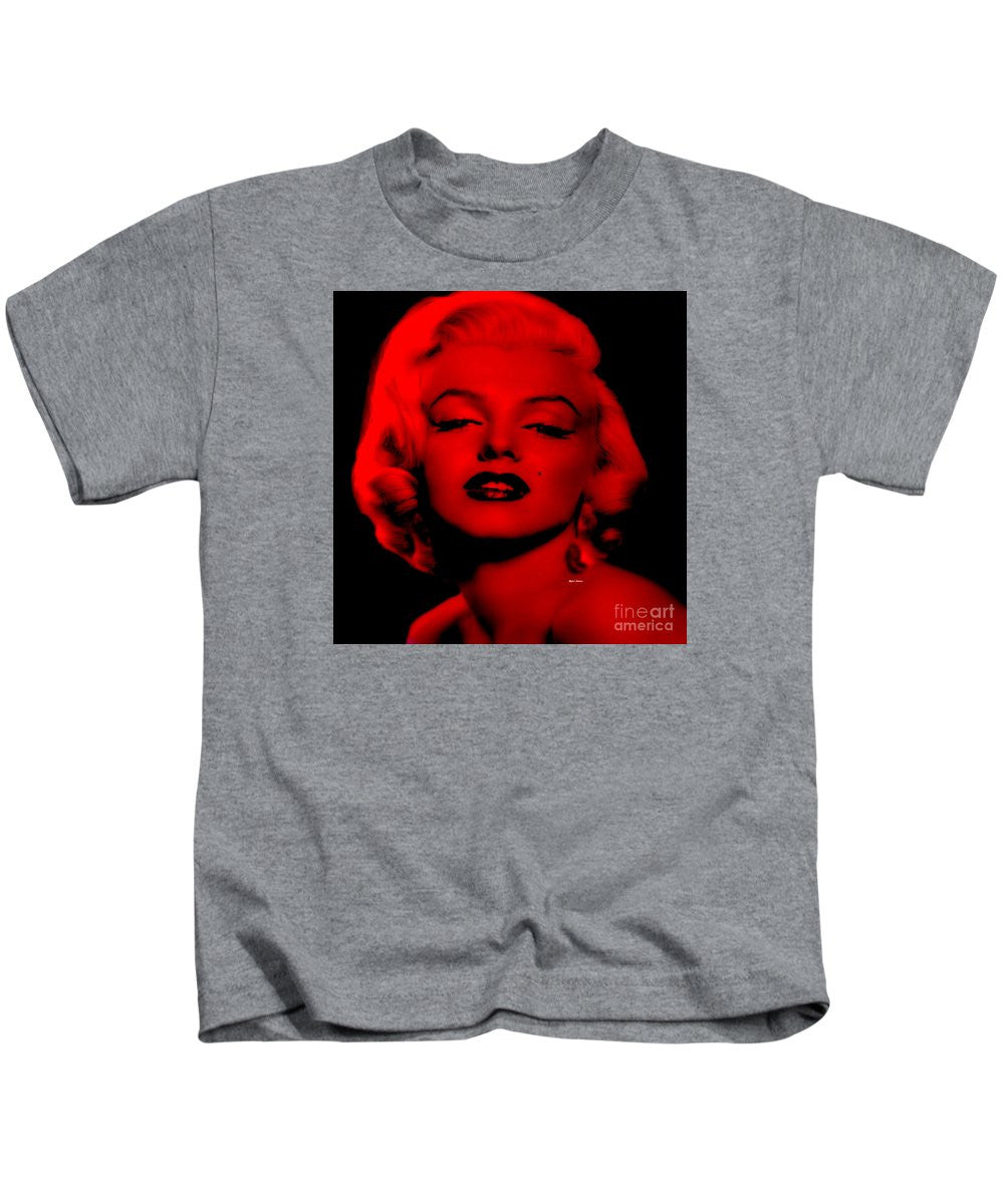 T-shirt pour enfant - Marilyn Monroe en rouge. Pop Art