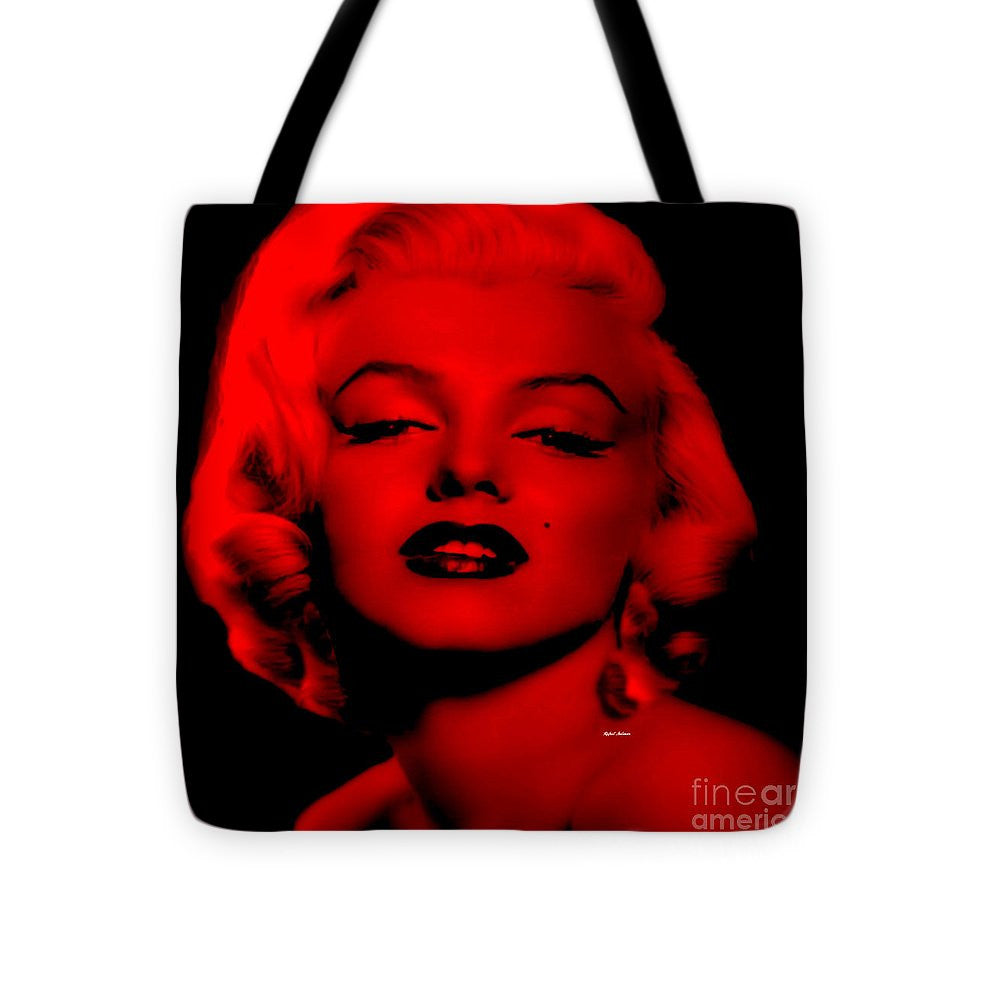 Tote Bag - Marilyn Monroe In Red. Pop Art