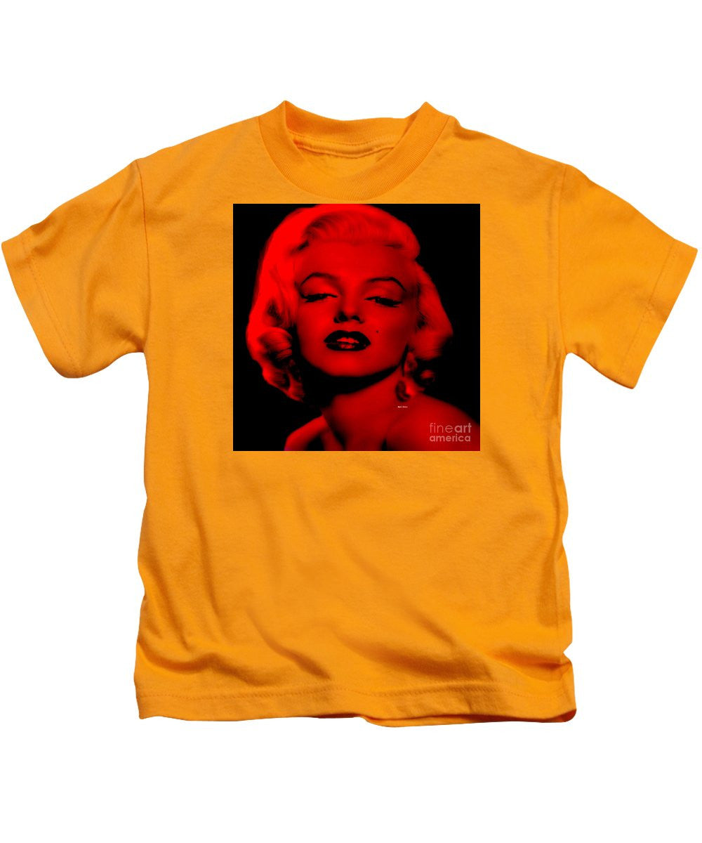 T-shirt pour enfant - Marilyn Monroe en rouge. Pop Art