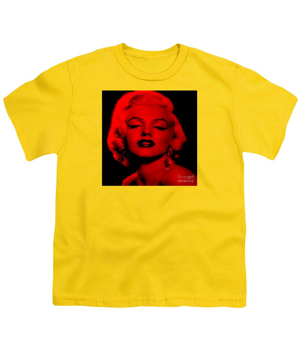 Youth T-Shirt - Marilyn Monroe In Red. Pop Art