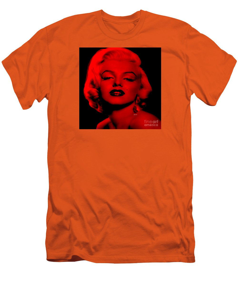 Men's T-Shirt (Slim Fit) - Marilyn Monroe In Red. Pop Art