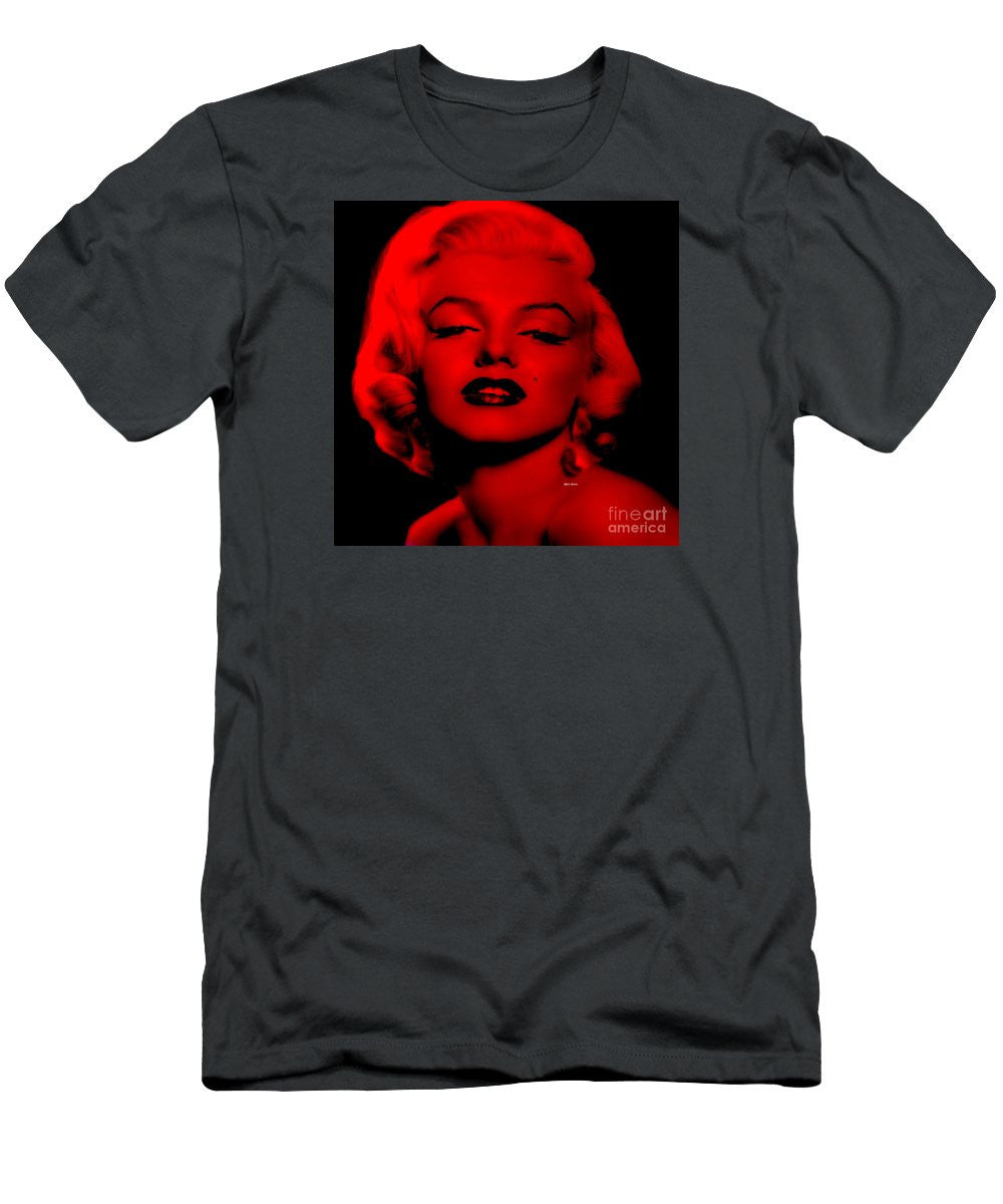 Men's T-Shirt (Slim Fit) - Marilyn Monroe In Red. Pop Art