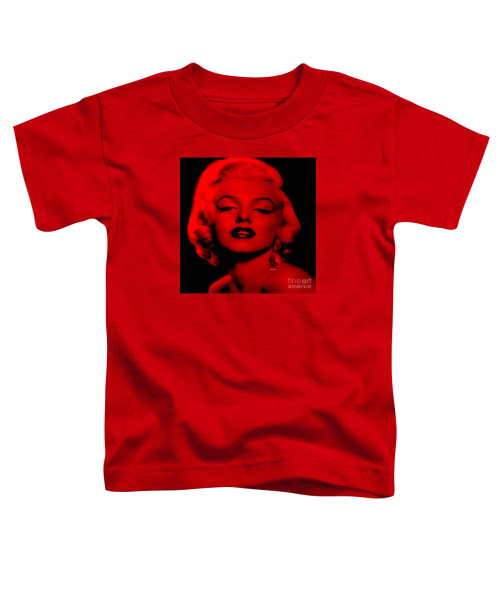 T-shirt pour tout-petits - Marilyn Monroe en rouge. Pop Art