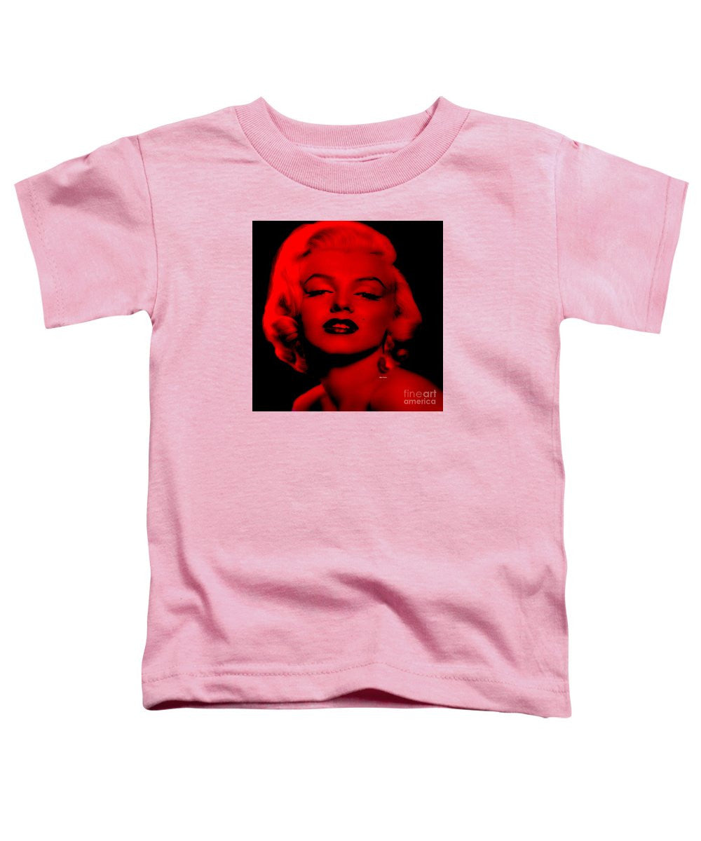 T-shirt pour tout-petits - Marilyn Monroe en rouge. Pop Art