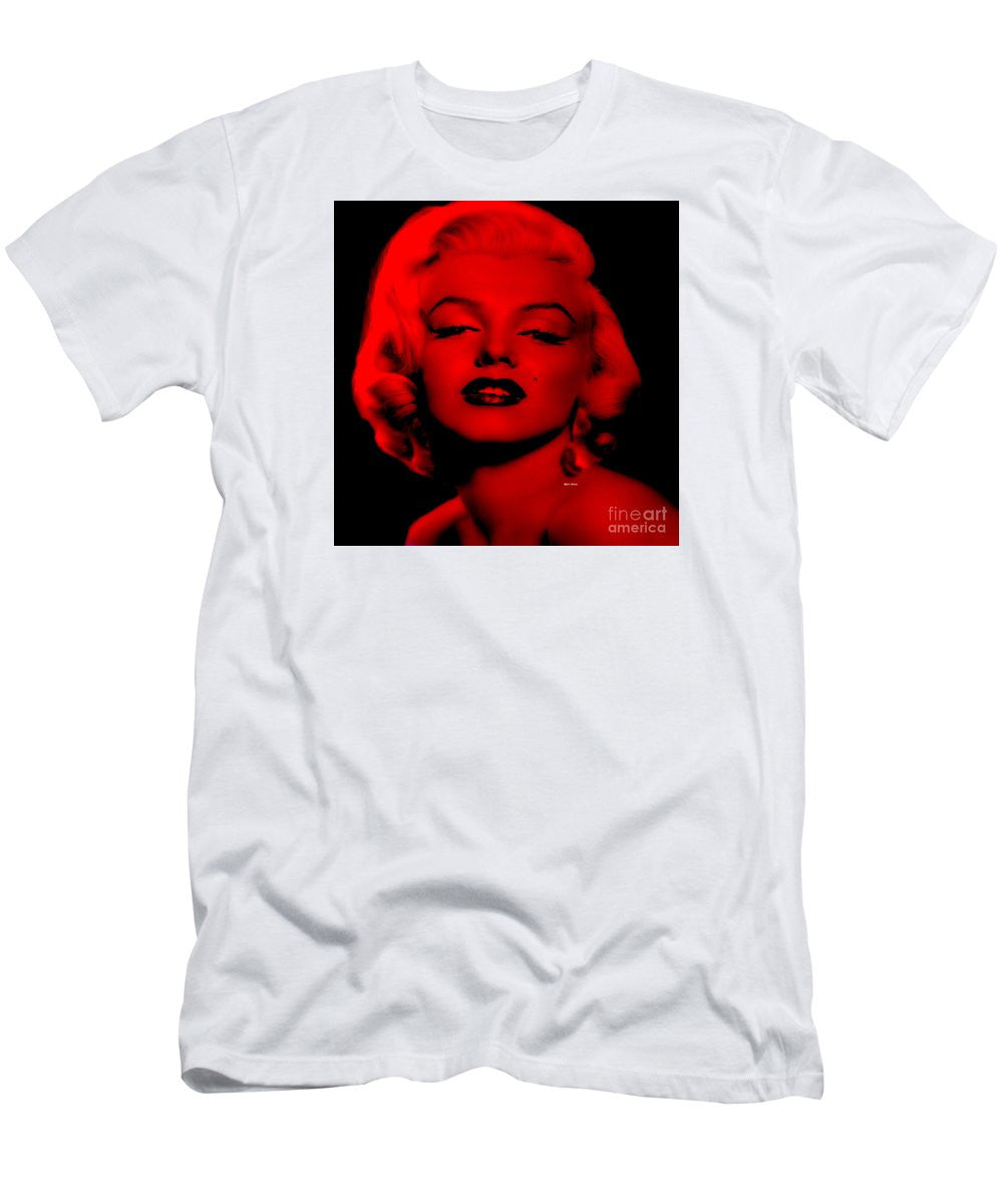 Men's T-Shirt (Slim Fit) - Marilyn Monroe In Red. Pop Art