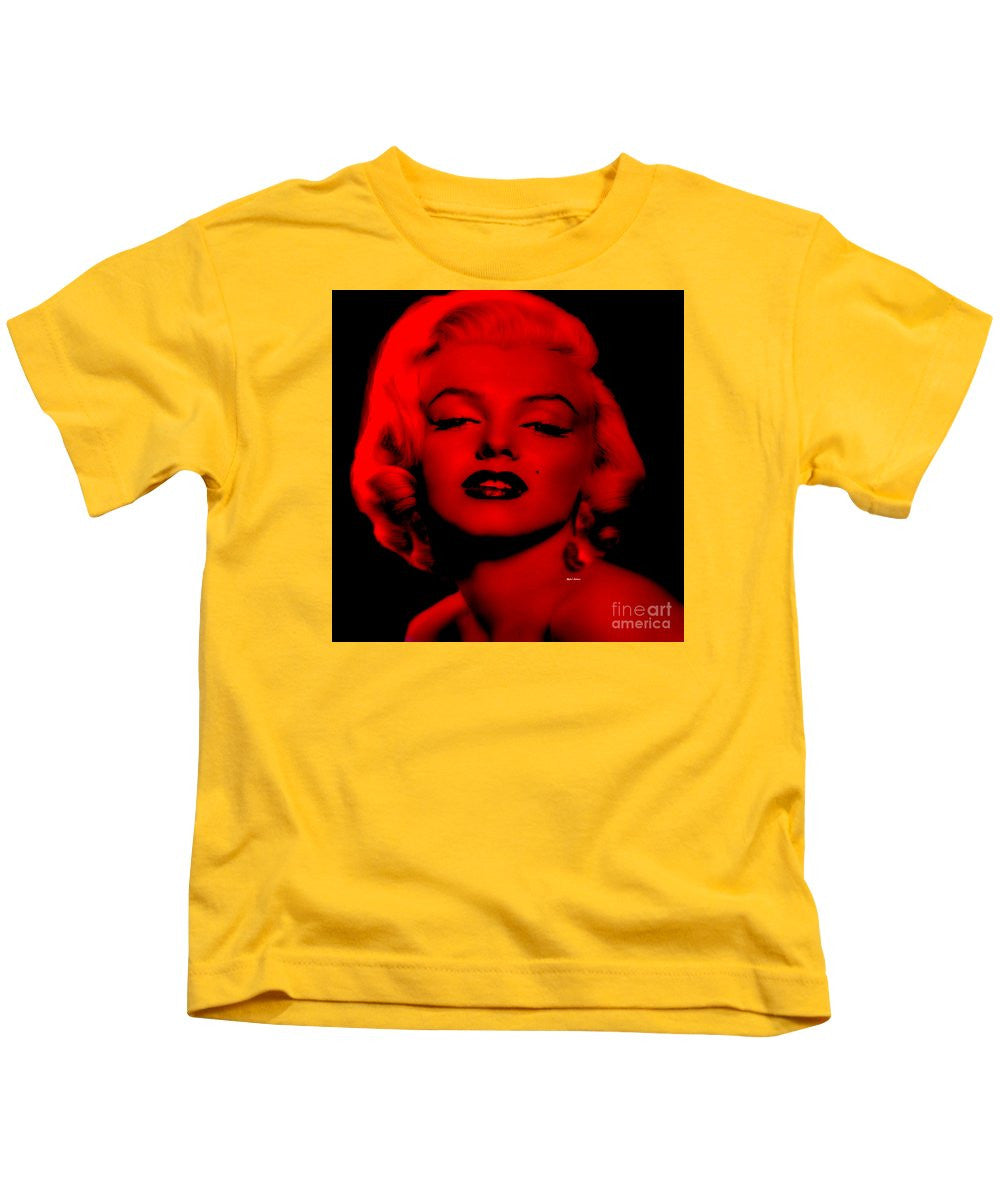 T-shirt pour enfant - Marilyn Monroe en rouge. Pop Art