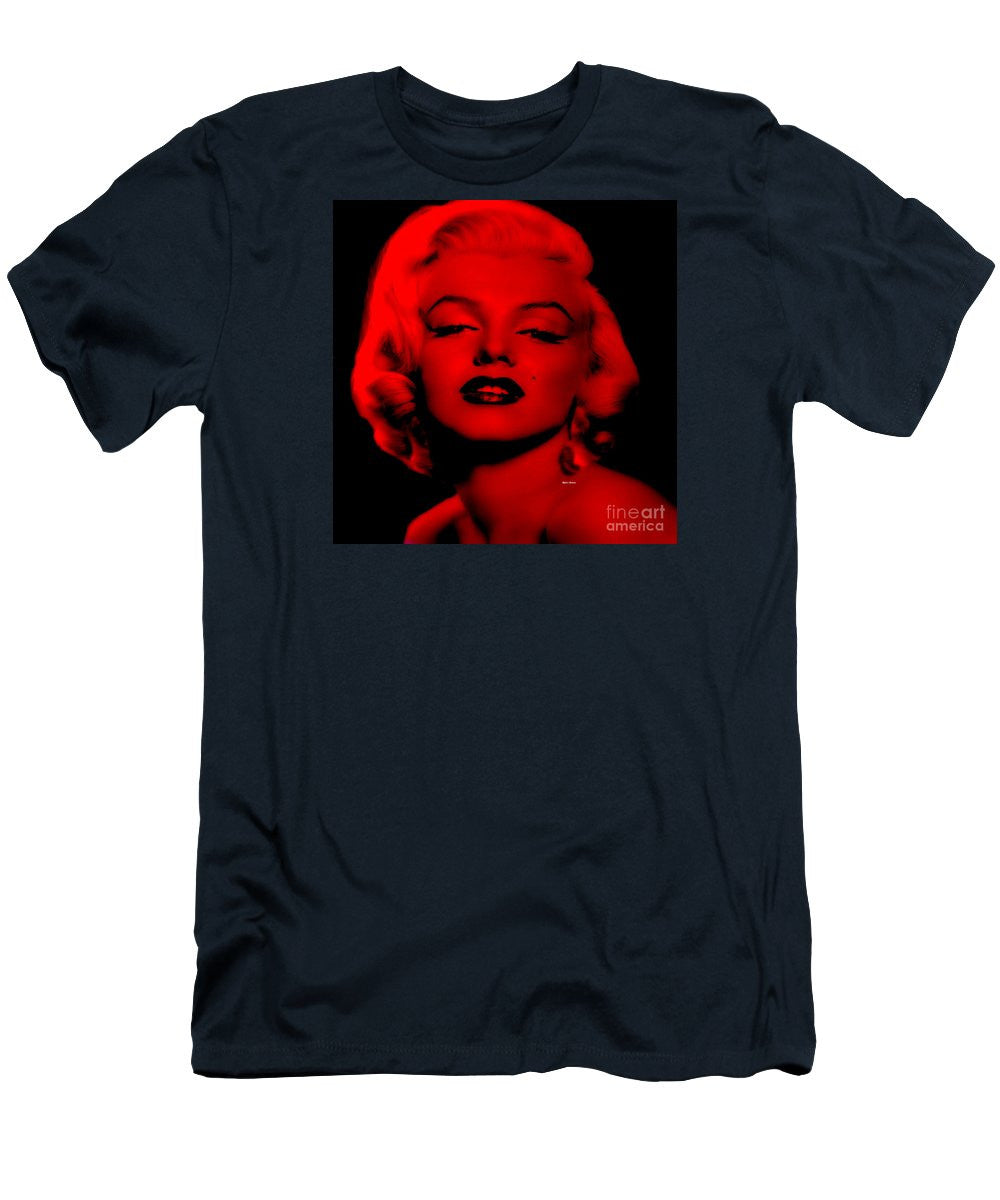 Men's T-Shirt (Slim Fit) - Marilyn Monroe In Red. Pop Art