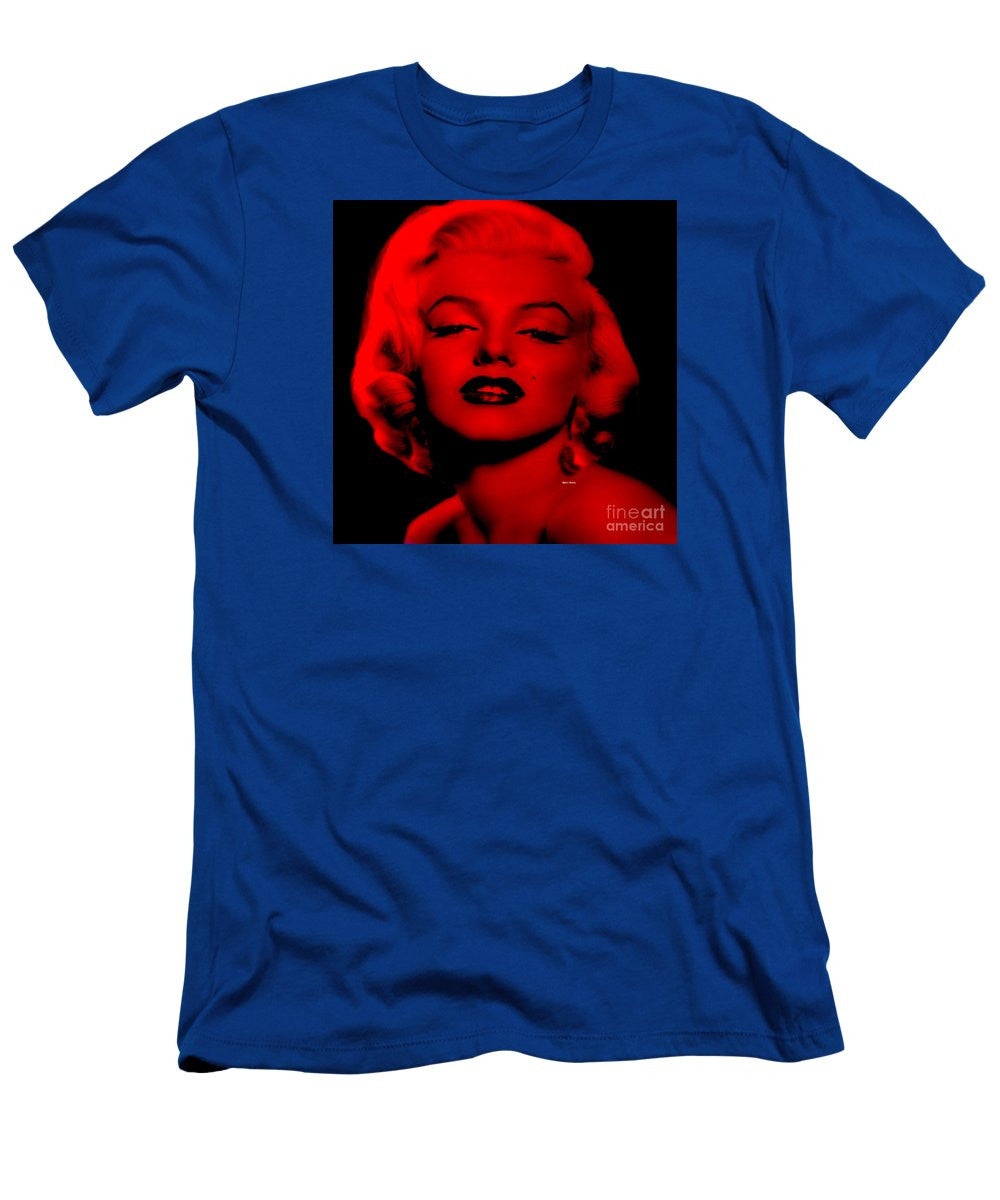 Men's T-Shirt (Slim Fit) - Marilyn Monroe In Red. Pop Art