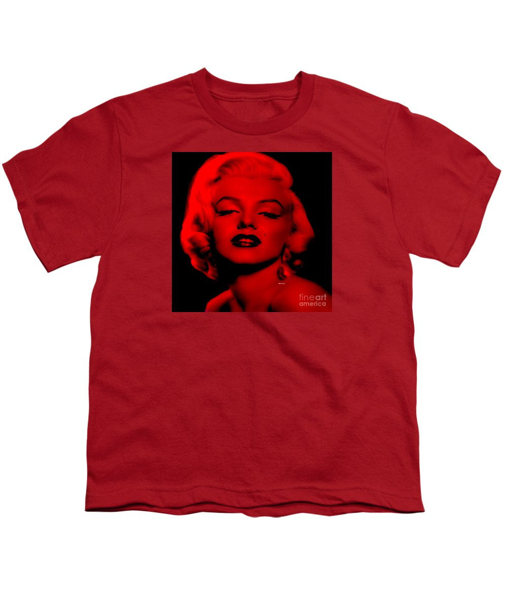 Youth T-Shirt - Marilyn Monroe In Red. Pop Art