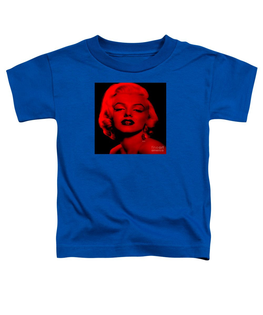 T-shirt pour tout-petits - Marilyn Monroe en rouge. Pop Art