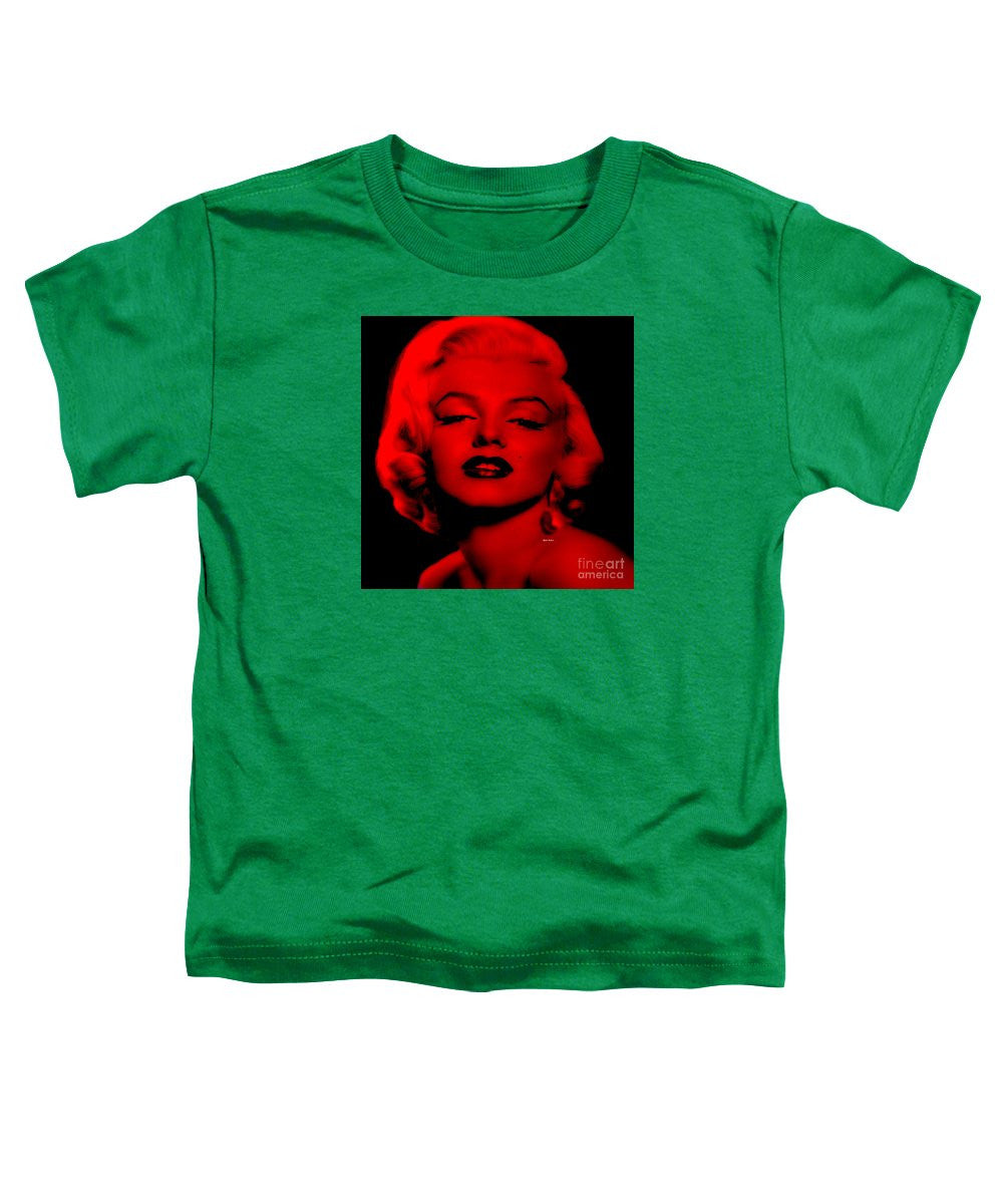 T-shirt pour tout-petits - Marilyn Monroe en rouge. Pop Art