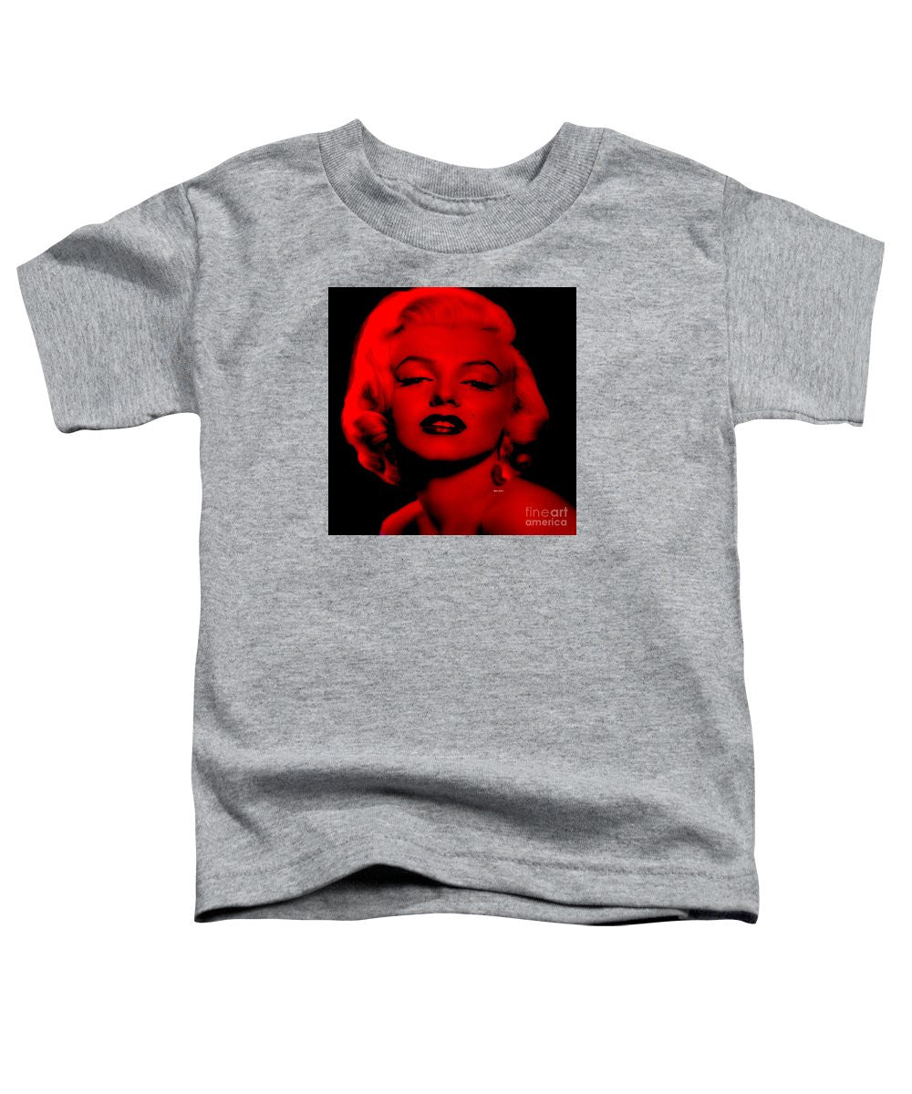 T-shirt pour tout-petits - Marilyn Monroe en rouge. Pop Art