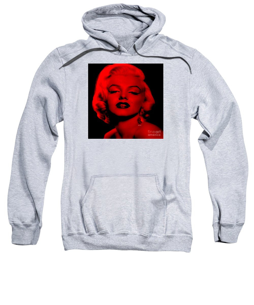 Sweat-shirt - Marilyn Monroe en rouge. Pop Art