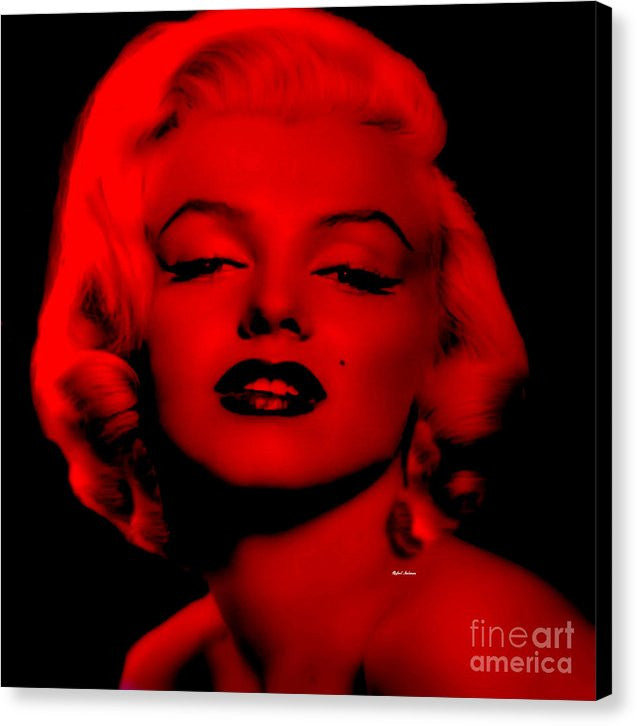 Canvas Print - Marilyn Monroe In Red. Pop Art