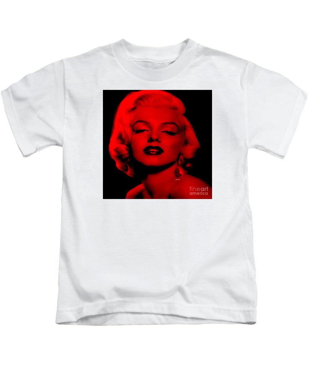 T-shirt pour enfant - Marilyn Monroe en rouge. Pop Art