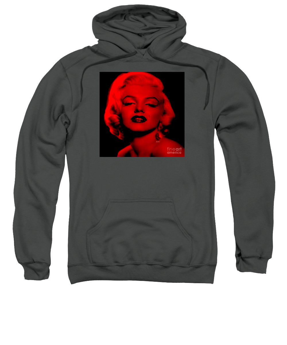 Sweat-shirt - Marilyn Monroe en rouge. Pop Art