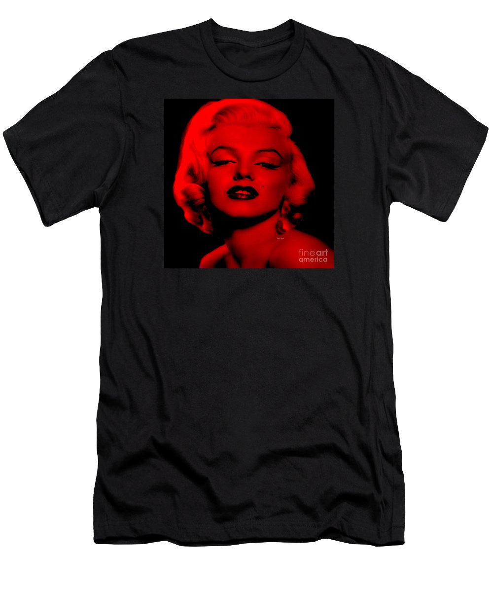 Men's T-Shirt (Slim Fit) - Marilyn Monroe In Red. Pop Art