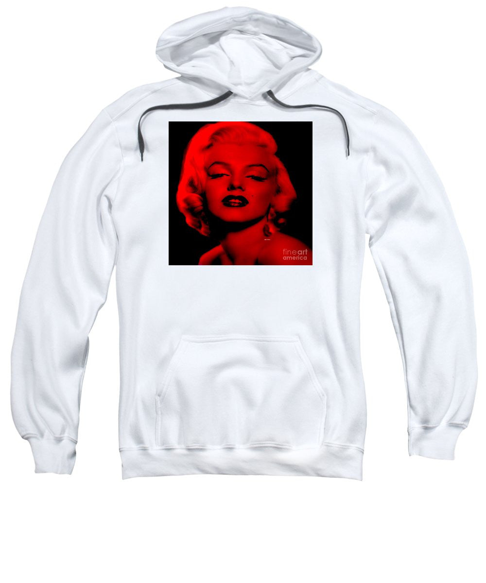 Sweat-shirt - Marilyn Monroe en rouge. Pop Art