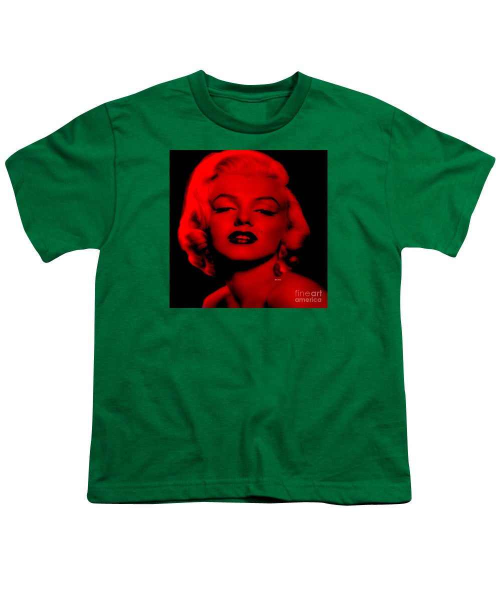 Youth T-Shirt - Marilyn Monroe In Red. Pop Art