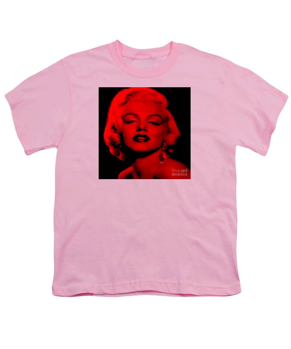 Youth T-Shirt - Marilyn Monroe In Red. Pop Art