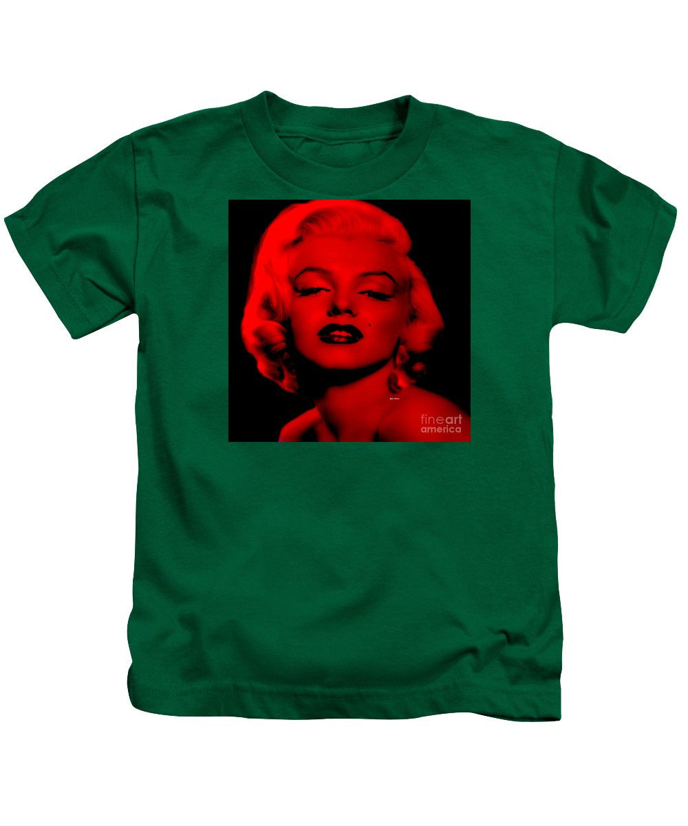 T-shirt pour enfant - Marilyn Monroe en rouge. Pop Art